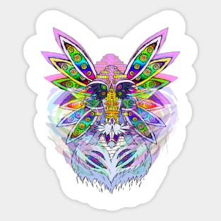 Hypno Rabbit Bust Sticker